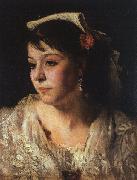 John Singer Sargent Head of an Italian Woman oil on canvas